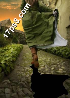 Photoshop合成逃跑的新娘女性插画效果,PS教程,思缘教程网