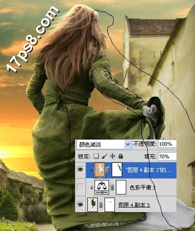 Photoshop合成逃跑的新娘女性插画效果,PS教程,思缘教程网