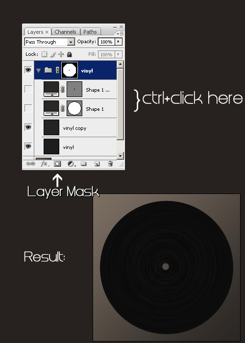Photoshop制作黑胶效果的唱片教程,PS教程,思缘教程网