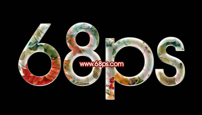 ps文字特效教程