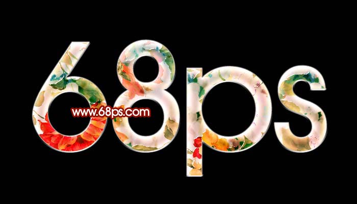 ps文字特效教程