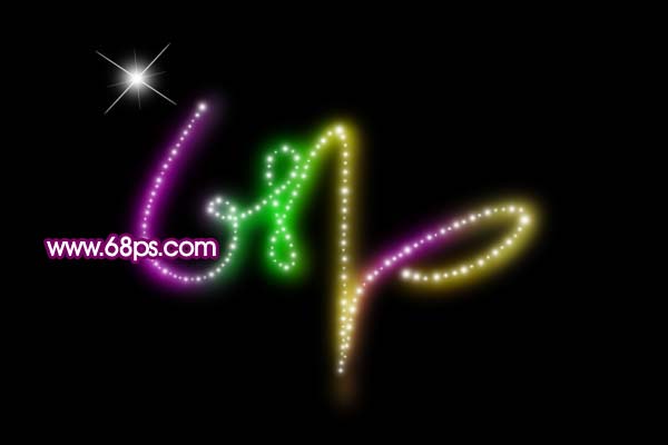 ps文字特效教程