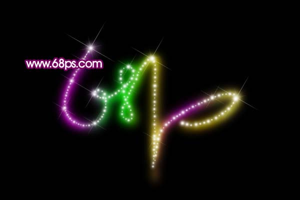 ps文字特效教程