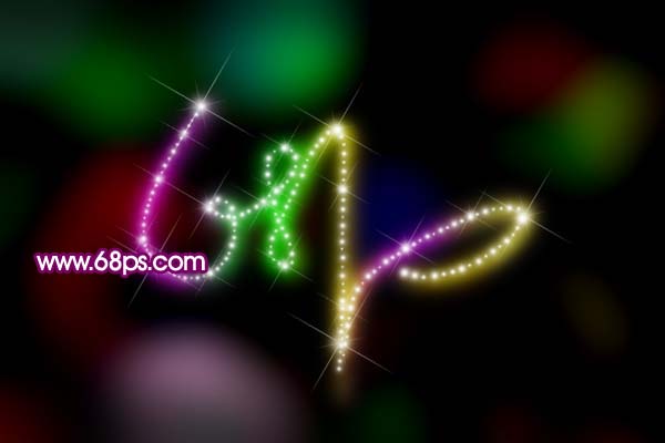 ps文字特效教程