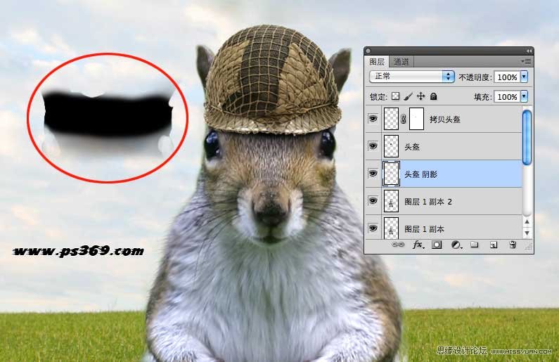 Photoshop创意合成战场上的松鼠教程,PS教程,思缘教程网