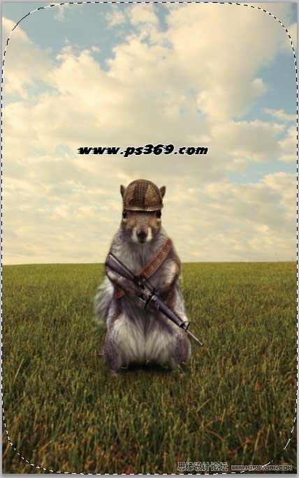 Photoshop创意合成战场上的松鼠教程,PS教程,思缘教程网