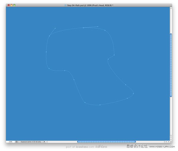Photoshop绘制可爱卡通的海盗船长,PS教程,思缘教程网