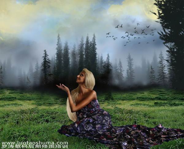 PS合成森林仙子