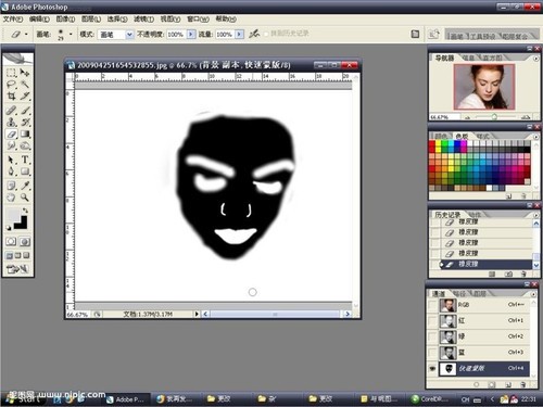 Photoshop为相片做磨皮后期处理
