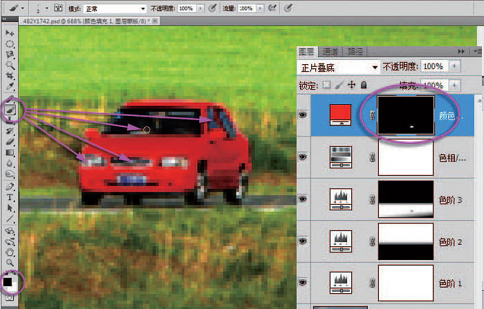 用ps修复严重偏暗的风景图片