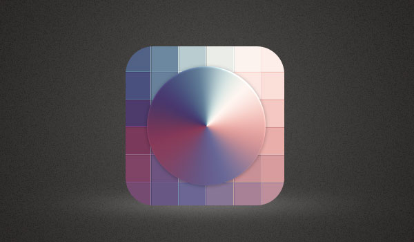 ps创建缤纷彩色格子icon